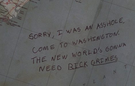 Abraham's love letter to Rick. [AMC]