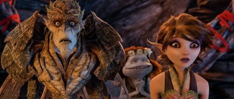 First look at 'Strange Magic': The Bog King (Alan Cumming), Griselda (Maya Rudolph), and Marianne (Evan Rachel Wood)