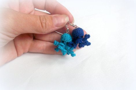 Octopus Earrings! [Etsy]