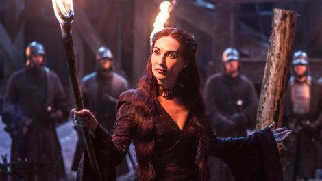 She burns someone at the stake in the first episode I honestly don't get her or Stannis [HBO/ Found through Forbes]