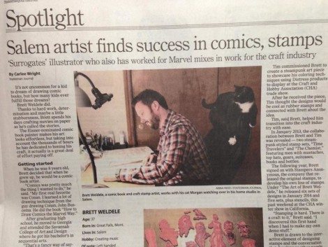 Brett was featured in the local paper.