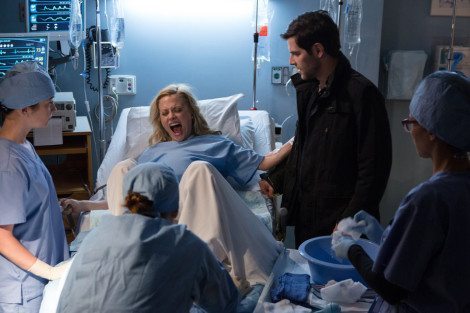 GRIMM -- "The Grimm Identity" Episode 501 -- Pictured: (l-r) Claire Coffee as Adalind, David Giuntoli as Nick Burkhardt -- (Photo by: Scott Green/NBC)
