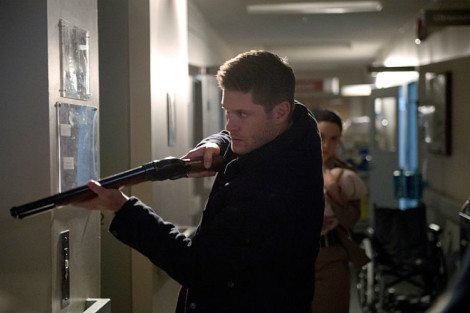 Dean's armed to the teeth, but Sam has other plans [Source: Diyah Pera/The CW]