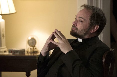 The idea of Crowley as a priest is so very disturbing [Source: Carole Segal/The CW]