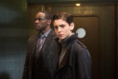 GOTHAM: L-R: Chris Chalk and David Mazouz in the "Wrath of the Villains: A Legion Of Horribles" episode of GOTHAM airing Monday, May 16 (8:00-9:00 PM ET/PT) on FOX. ©2016 Fox Broadcasting Co. Cr: Jeff Neumann/FOX