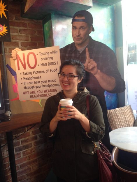 We make a such a cute couple [thanks, girl who took this photo!] 